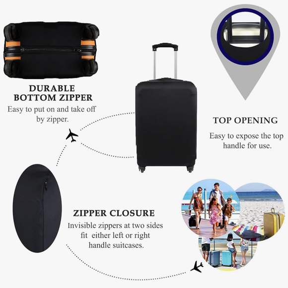 Explore Land Travel Luggage Cover Suitcase Protector (LARGE) - Picture 4 of 12
